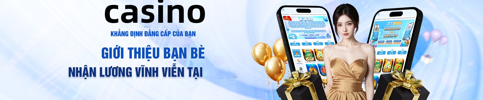 Hình ảnh quảng cáo của vf555 hiển thị nền tảng và các lợi ích