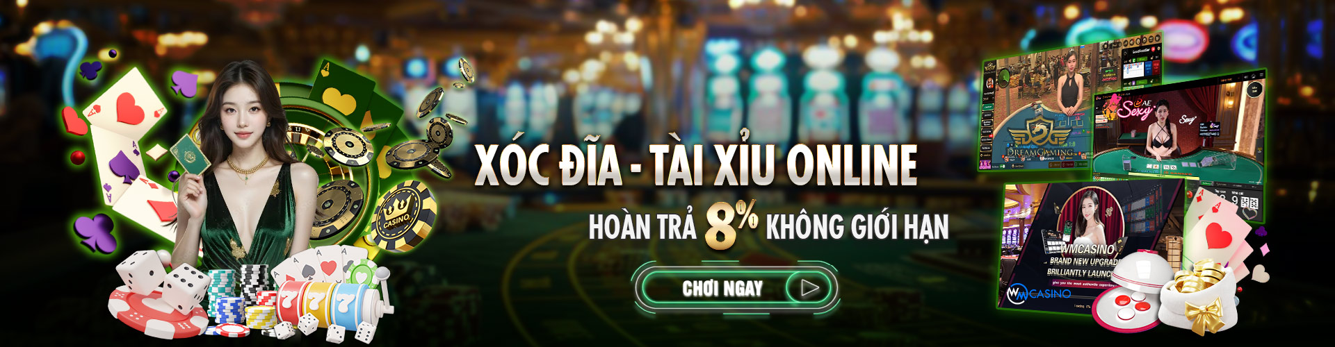 Hình ảnh quảng cáo của vf555 hiển thị nền tảng và các lợi ích